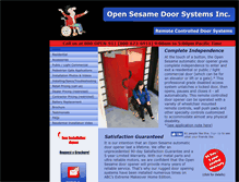 Tablet Screenshot of opensesamedoor.com